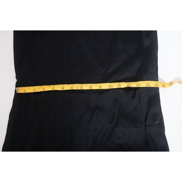 COS Jumpsuit Black Sleeveless Straight Leg Satin Womens Size 4 NEW - Picture 12 of 16
